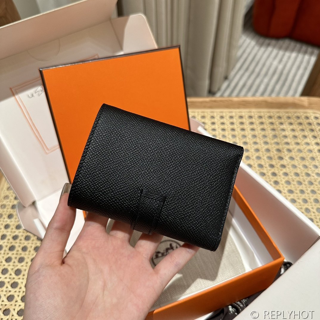 [하이엔드급] 에르메스 베안 트라이폴드 지갑 Hermes Bearn Wallet / CK89 노아 엡솜 올블랙 [매장가390만원대]