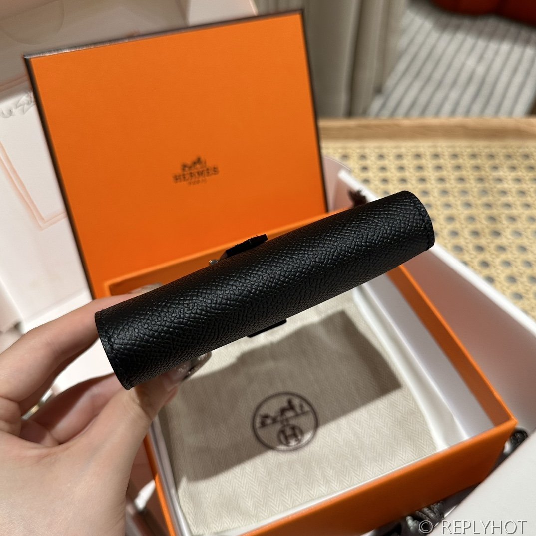 [하이엔드급] 에르메스 베안 트라이폴드 지갑 Hermes Bearn Wallet / CK89 노아 엡솜 올블랙 [매장가390만원대]