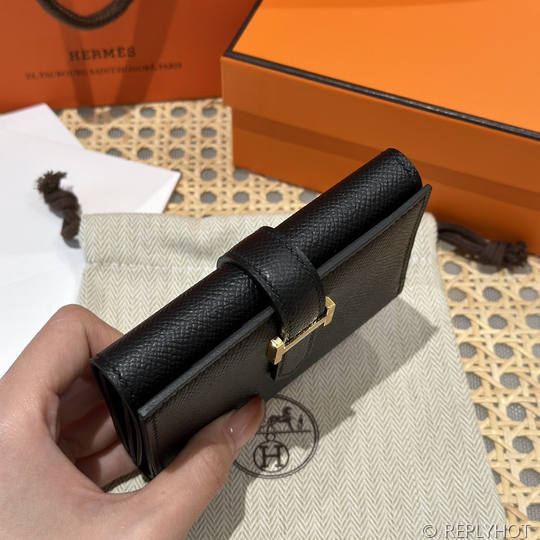 [하이엔드급] 에르메스 베안 트라이폴드 지갑 Hermes Bearn Wallet / CK89 노아 엡솜 금장 [매장가390만원대]