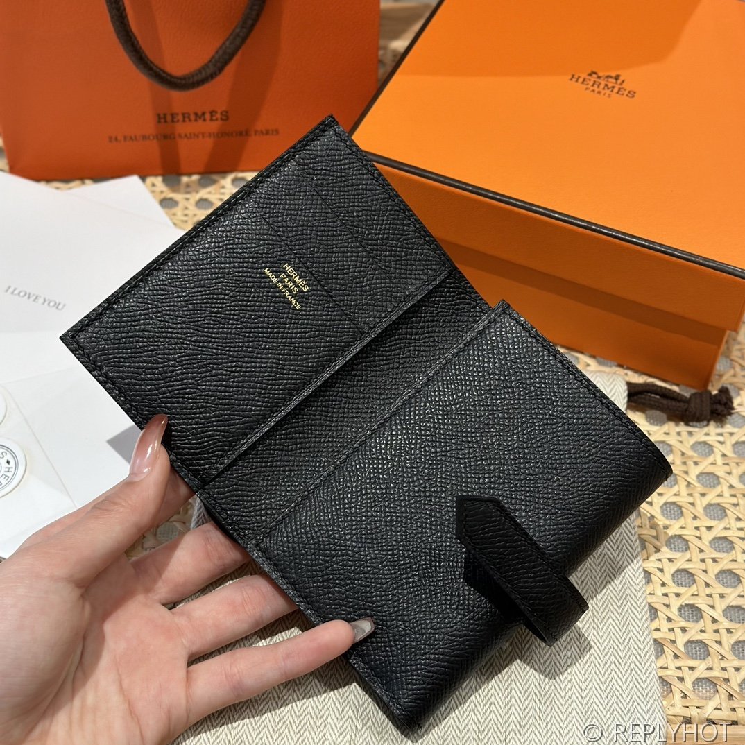 [하이엔드급] 에르메스 베안 트라이폴드 지갑 Hermes Bearn Wallet / CK89 노아 엡솜 금장 [매장가390만원대]