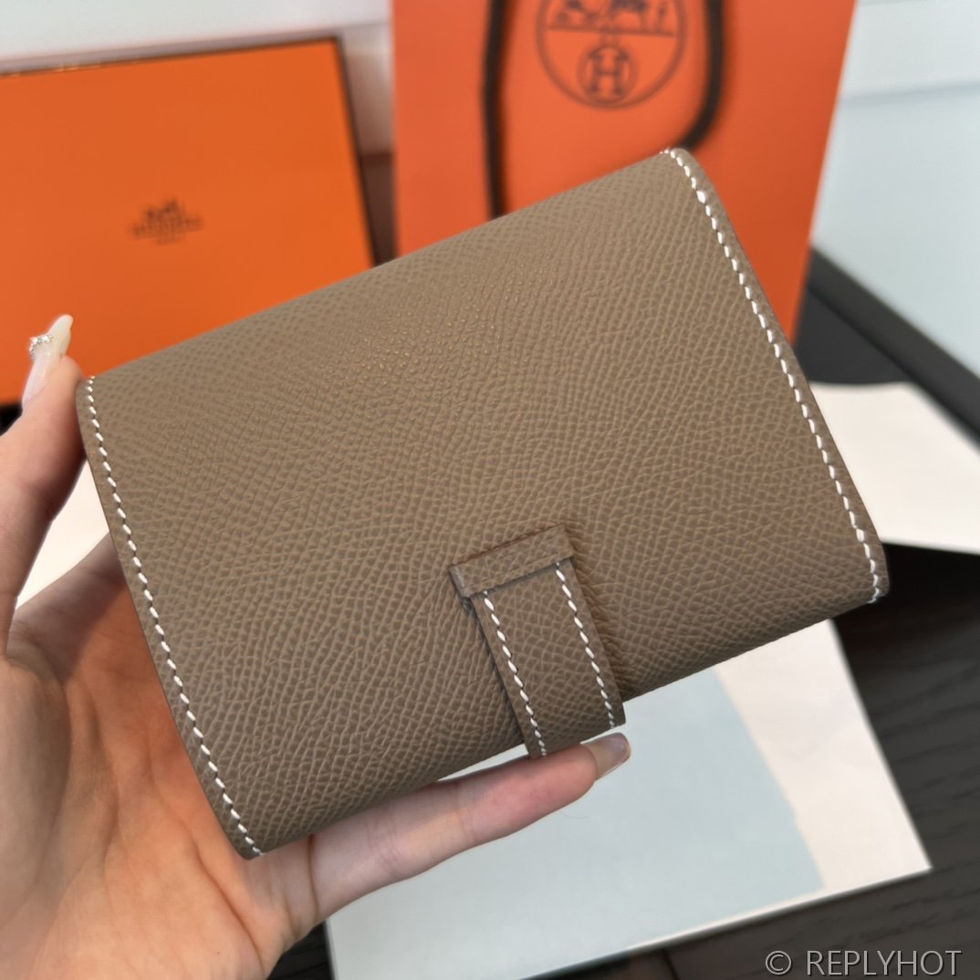 [하이엔드급] 에르메스 베안 트라이폴드 지갑 Hermes Bearn Wallet / CK18 에토프 엡솜 은장 [매장가390만원대]