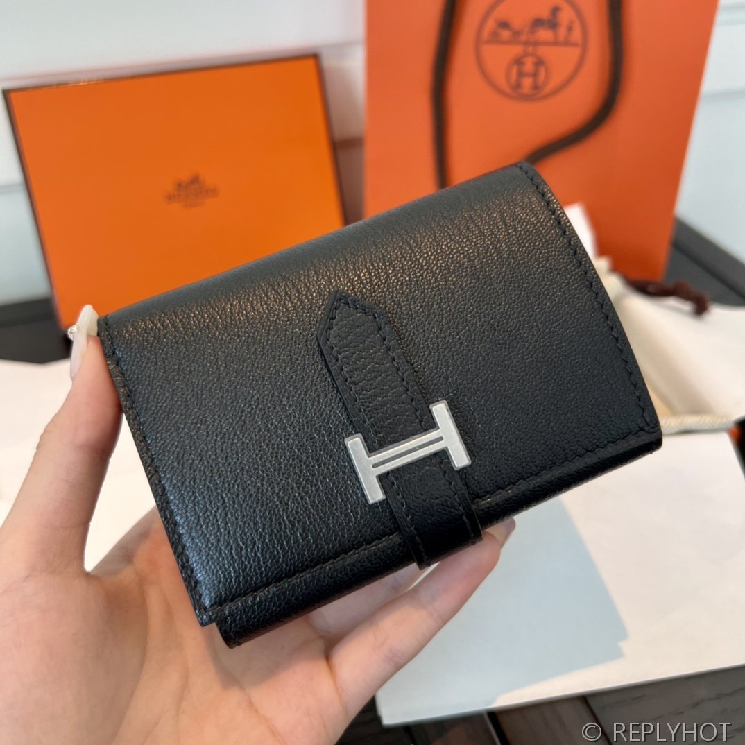 [하이엔드급] 에르메스 베안 트라이폴드 지갑 Hermes Bearn Wallet / CK89 노아 체버 은장 [매장가390만원대]