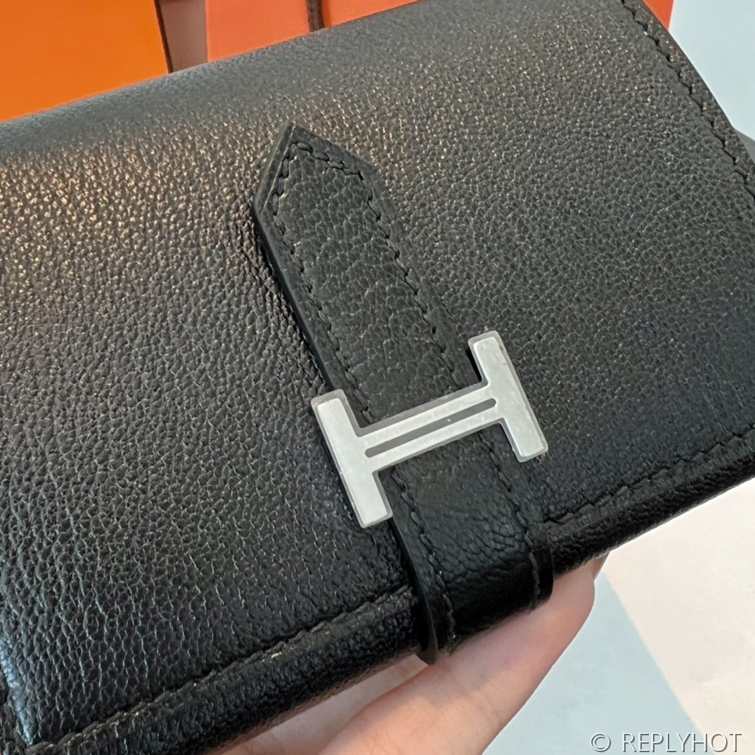 [하이엔드급] 에르메스 베안 트라이폴드 지갑 Hermes Bearn Wallet / CK89 노아 체버 은장 [매장가390만원대]