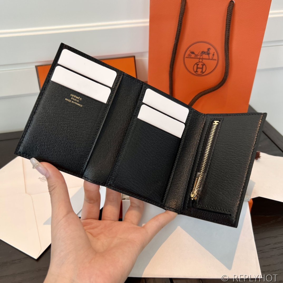 [하이엔드급] 에르메스 베안 트라이폴드 지갑 Hermes Bearn Wallet / CK89 노아 체버 금장 [매장가390만원대]