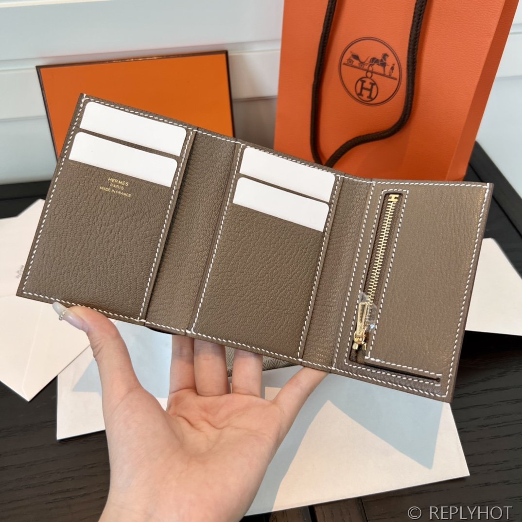 [하이엔드급] 에르메스 베안 트라이폴드 지갑 Hermes Bearn Wallet / CK18 에토프 체버 금장 [매장가390만원대]
