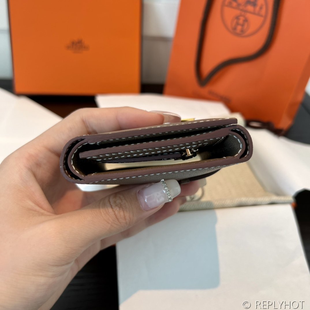 [하이엔드급] 에르메스 베안 트라이폴드 지갑 Hermes Bearn Wallet / CK18 에토프 체버 금장 [매장가390만원대]