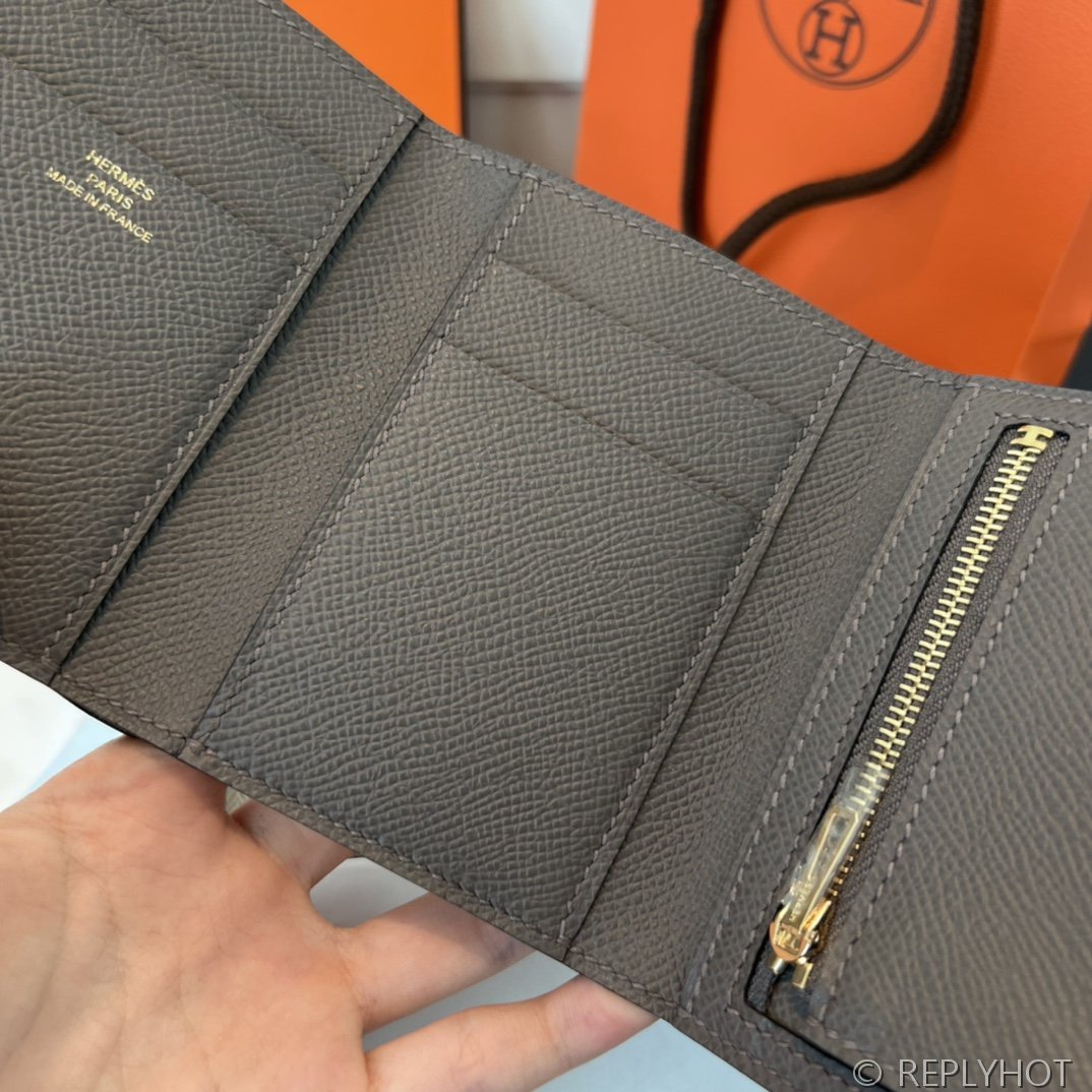 [하이엔드급] 에르메스 베안 트라이폴드 지갑 Hermes Bearn Wallet / 8F 에땅 엡솜 금장 [매장가390만원대]