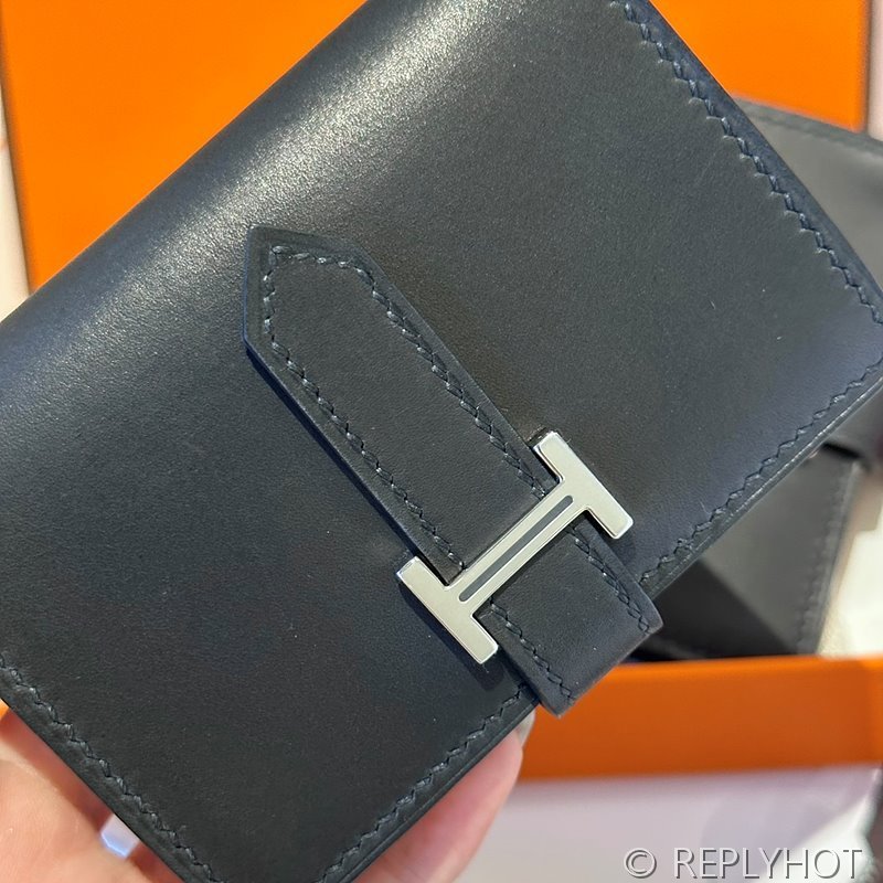 [하이엔드급] Hermes 에르메스 베안 카드 홀더 지갑 Bearn Card Holder Wallet / CK89 노아 복스 은장