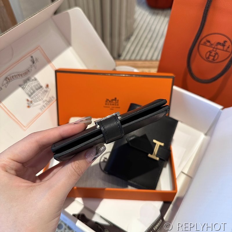 [하이엔드급] Hermes 에르메스 베안 카드 홀더 지갑 Bearn Card Holder Wallet / CK89 노아 복스 은장