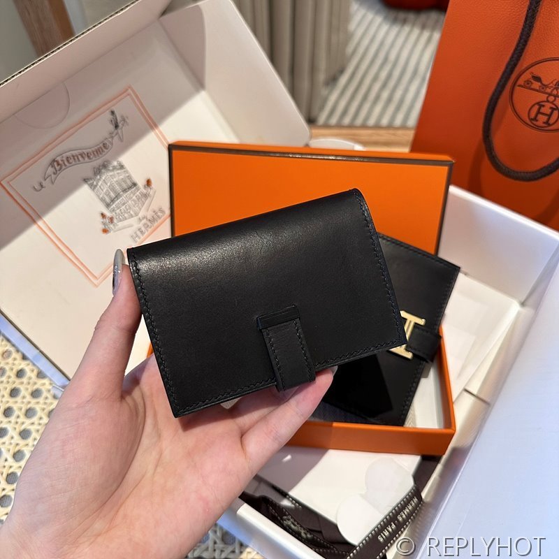 [하이엔드급] Hermes 에르메스 베안 카드 홀더 지갑 Bearn Card Holder Wallet / CK89 노아 복스 은장