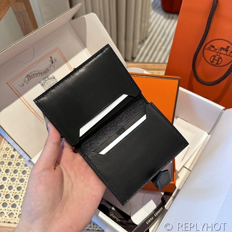 [하이엔드급] Hermes 에르메스 베안 카드 홀더 지갑 Bearn Card Holder Wallet / CK89 노아 복스 금장