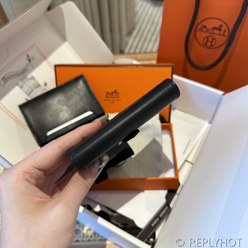 [하이엔드급] Hermes 에르메스 베안 카드 홀더 지갑 Bearn Card Holder Wallet / CK89 노아 복스 금장