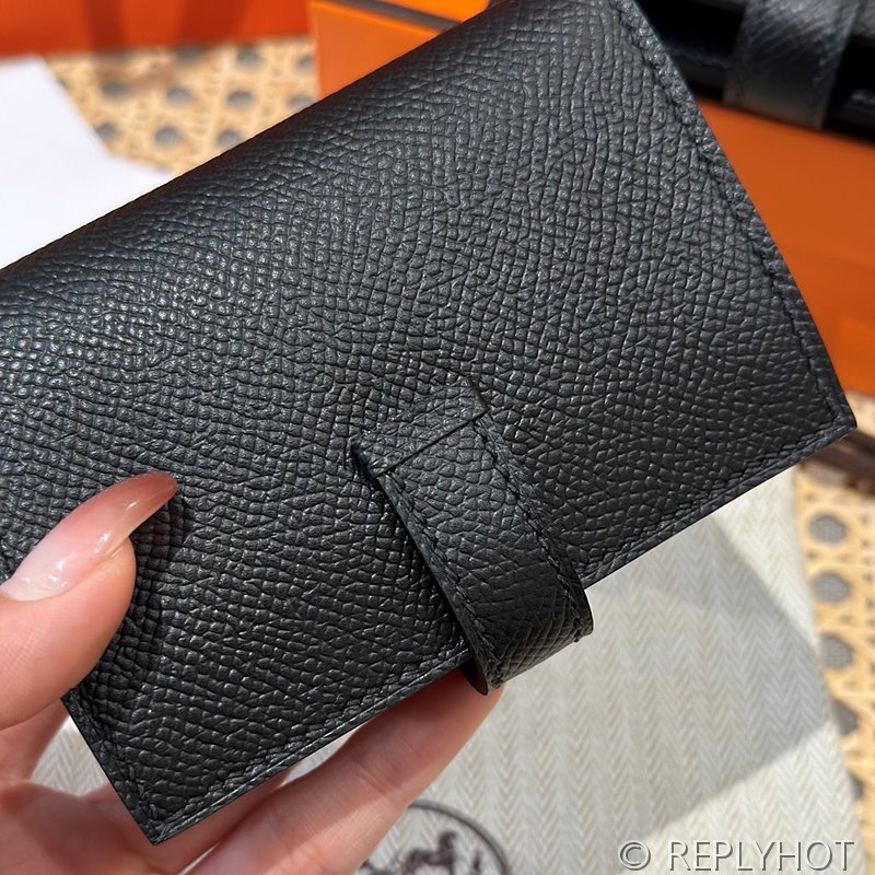 [하이엔드급] Hermes 에르메스 베안 카드 홀더 지갑 Bearn Card Holder Wallet / CK89 노아 엡솜 은장
