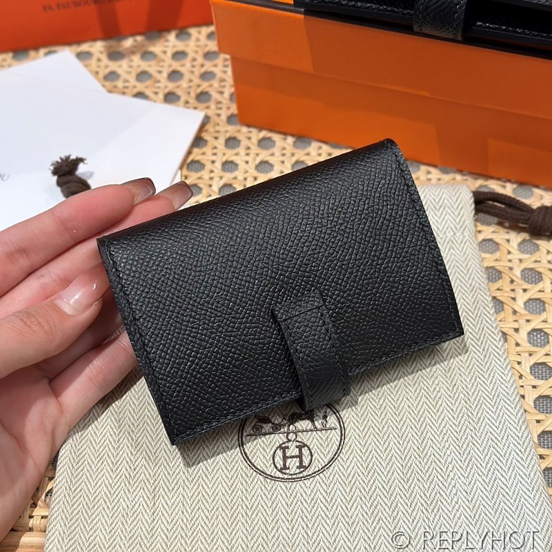 [하이엔드급] Hermes 에르메스 베안 카드 홀더 지갑 Bearn Card Holder Wallet / CK89 노아 엡솜 은장