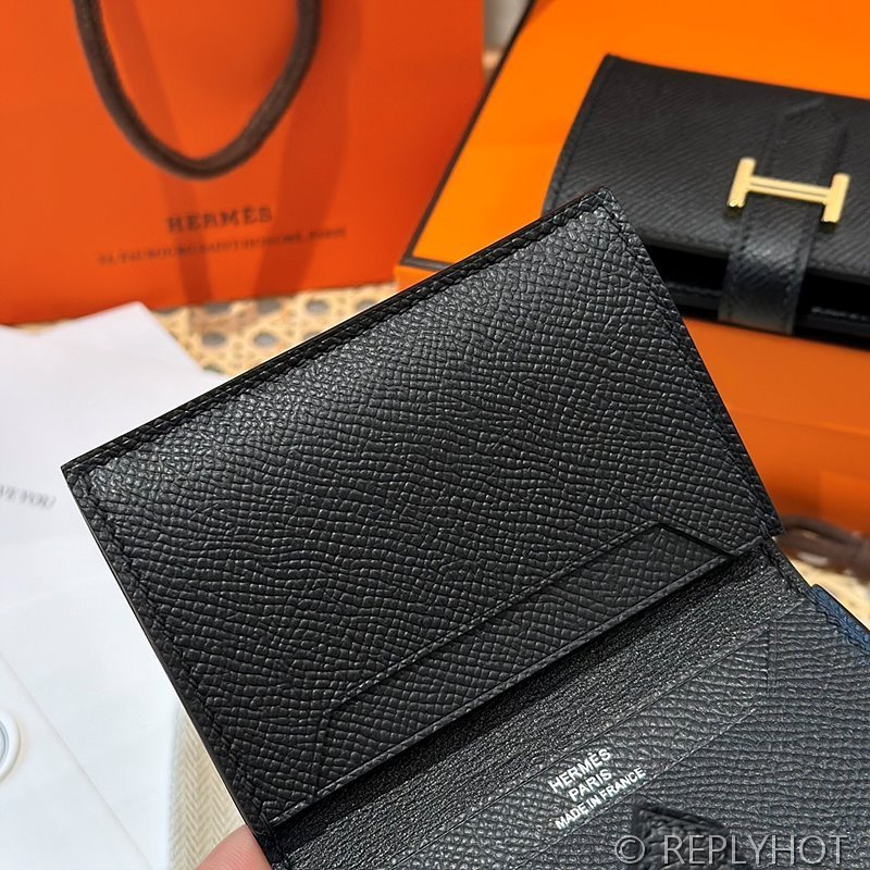 [하이엔드급] Hermes 에르메스 베안 카드 홀더 지갑 Bearn Card Holder Wallet / CK89 노아 엡솜 은장