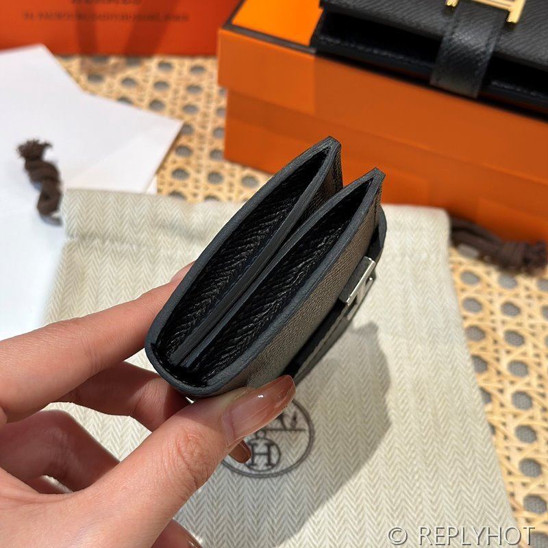 [하이엔드급] Hermes 에르메스 베안 카드 홀더 지갑 Bearn Card Holder Wallet / CK89 노아 엡솜 은장