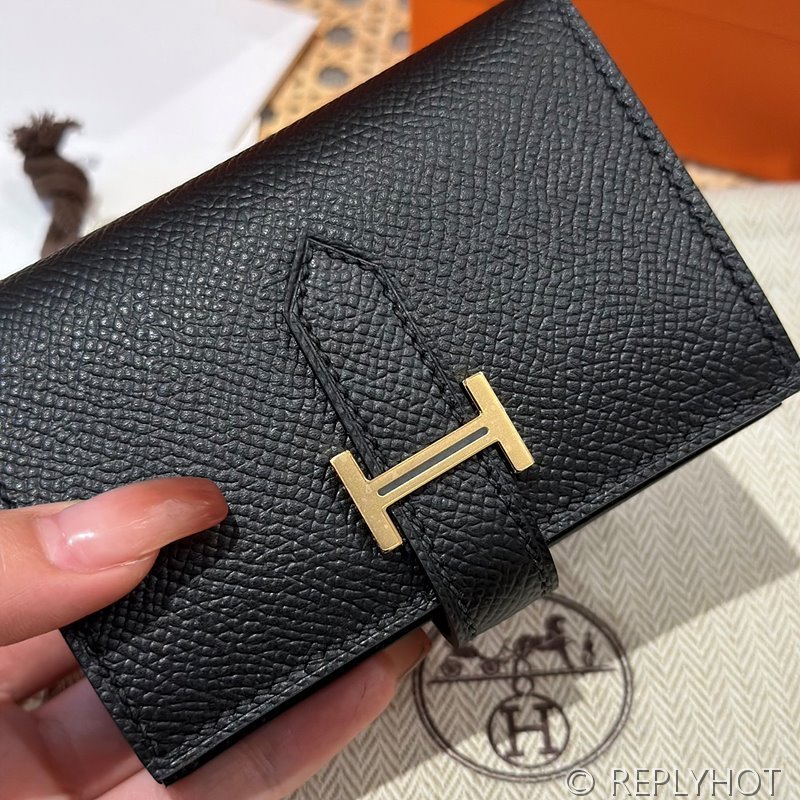 [하이엔드급] Hermes 에르메스 베안 카드 홀더 지갑 Bearn Card Holder Wallet / CK89 노아 엡솜 금장