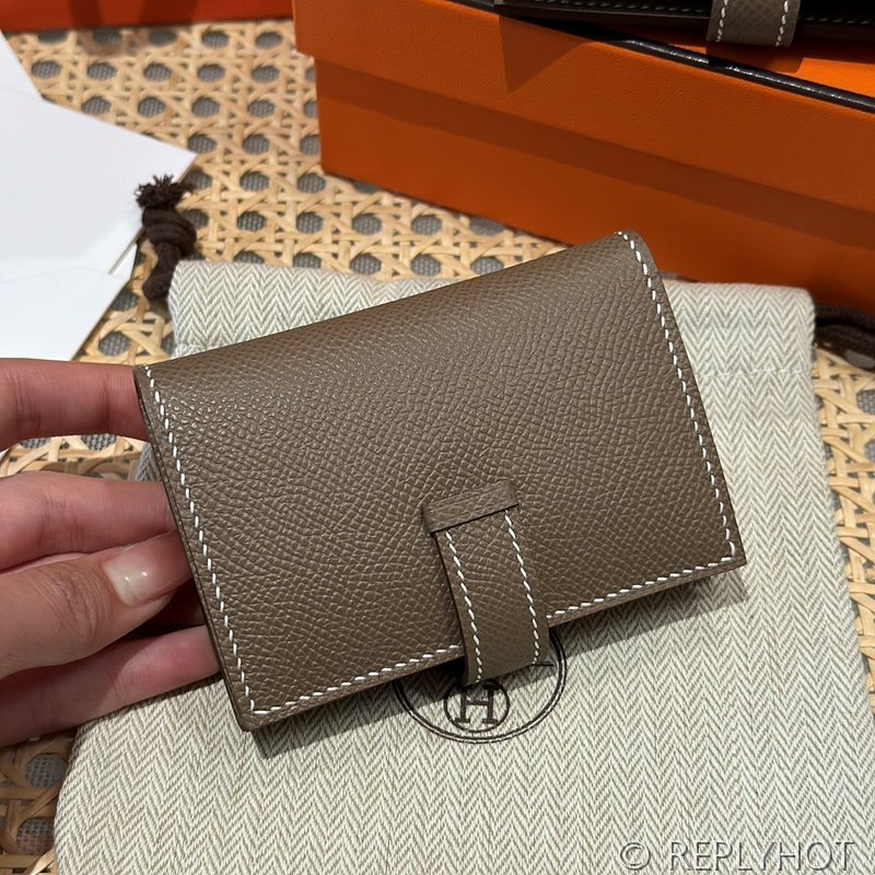 [하이엔드급] Hermes 에르메스 베안 카드 홀더 지갑 Bearn Card Holder Wallet / CK18 에토프 엡솜 금장