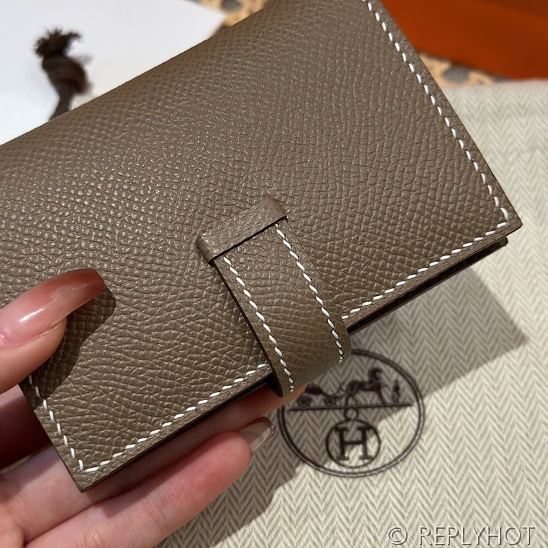 [하이엔드급] Hermes 에르메스 베안 카드 홀더 지갑 Bearn Card Holder Wallet / CK18 에토프 엡솜 금장