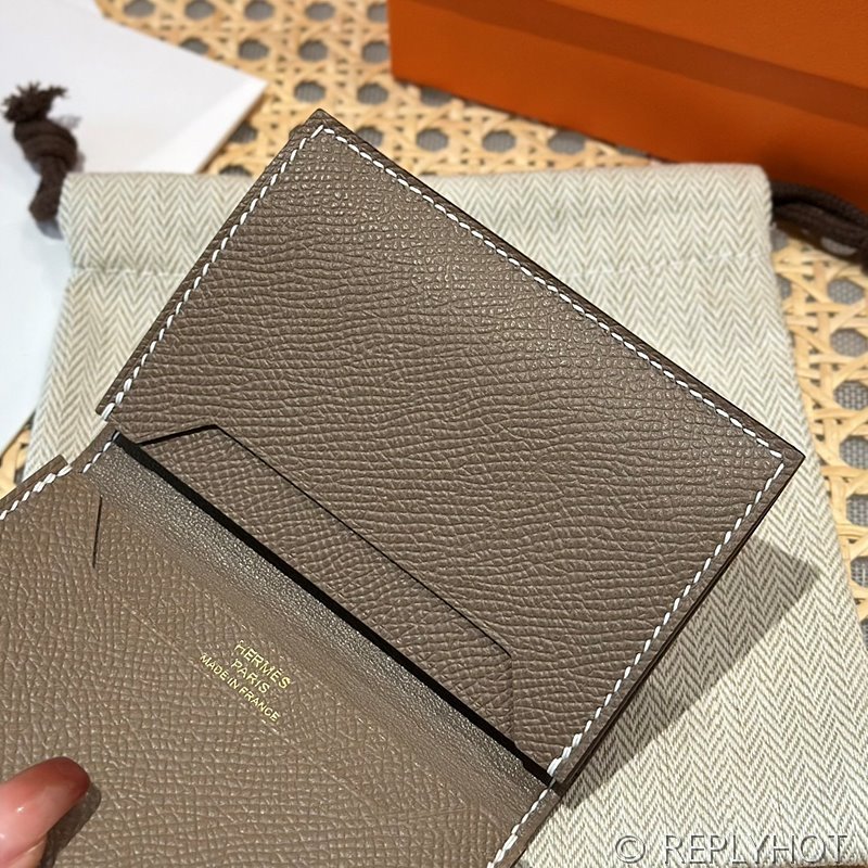 [하이엔드급] Hermes 에르메스 베안 카드 홀더 지갑 Bearn Card Holder Wallet / CK18 에토프 엡솜 금장