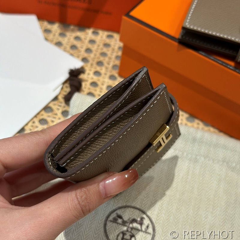 [하이엔드급] Hermes 에르메스 베안 카드 홀더 지갑 Bearn Card Holder Wallet / CK18 에토프 엡솜 금장