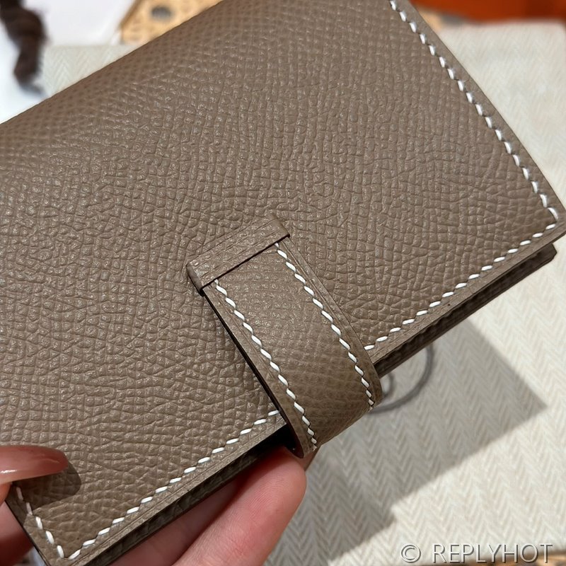 [하이엔드급] Hermes 에르메스 베안 카드 홀더 지갑 Bearn Card Holder Wallet / CK18 에토프 엡솜 은장