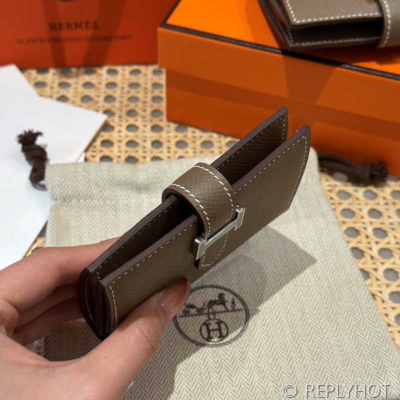 [하이엔드급] Hermes 에르메스 베안 카드 홀더 지갑 Bearn Card Holder Wallet / CK18 에토프 엡솜 은장