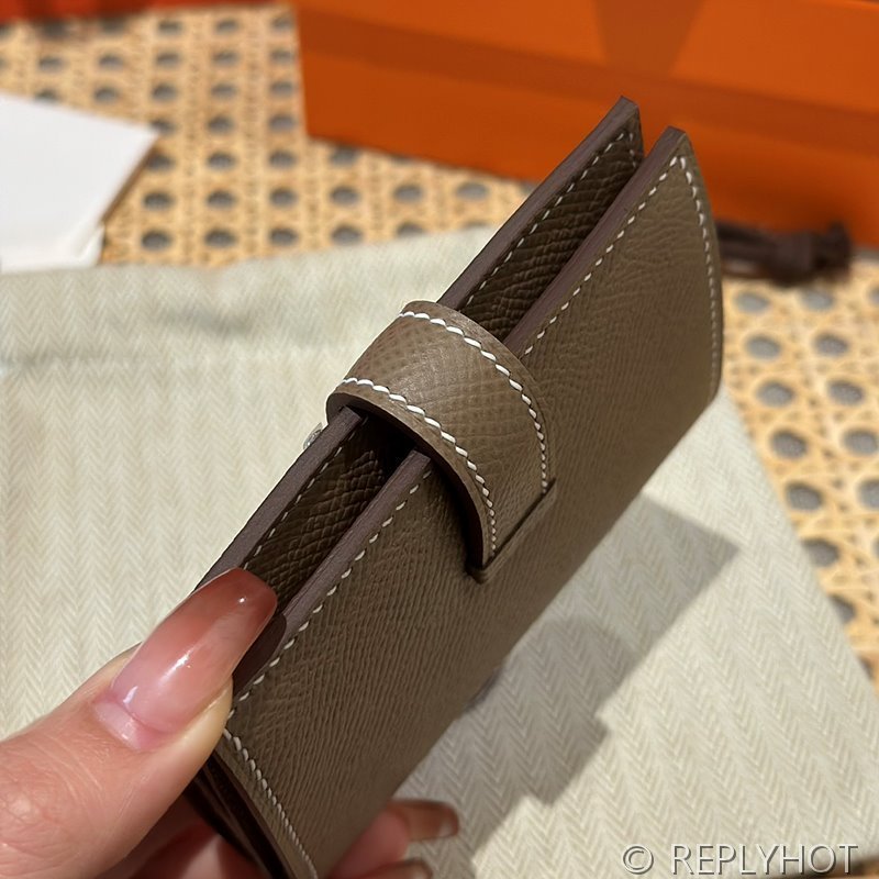 [하이엔드급] Hermes 에르메스 베안 카드 홀더 지갑 Bearn Card Holder Wallet / CK18 에토프 엡솜 은장