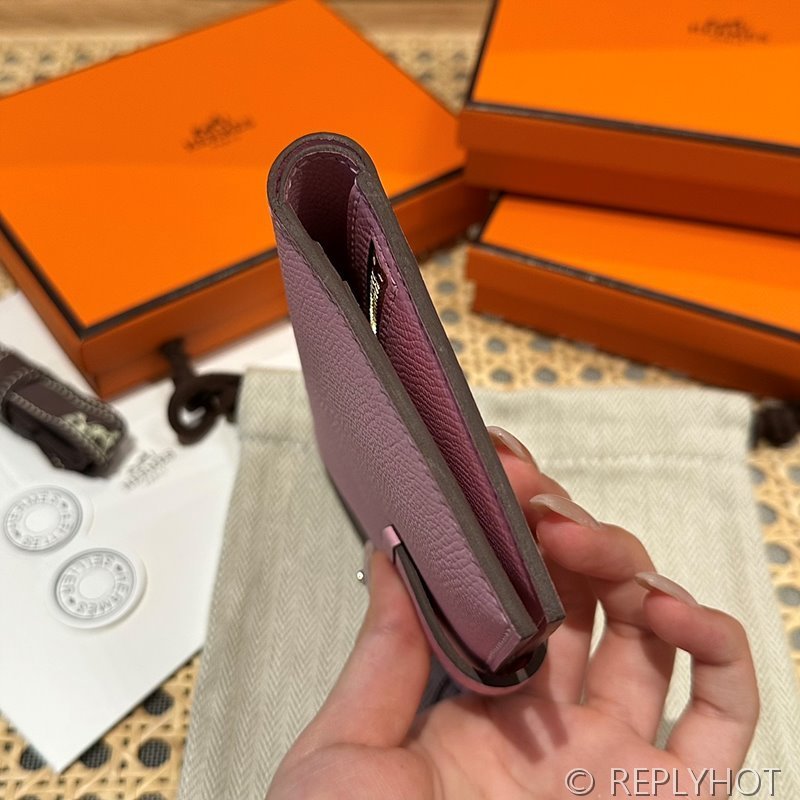 [하이엔드급] Hermes 에르메스 베안 컴팩트 지갑 Bearn Compact Wallet / X9 아욱보라 엡솜 금장