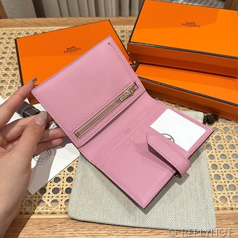 [하이엔드급] Hermes 에르메스 베안 컴팩트 지갑 Bearn Compact Wallet / X9 아욱보라 엡솜 금장
