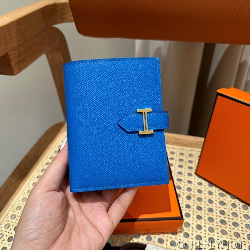 [하이엔드급] Hermes 에르메스 베안 컴팩트 지갑 Bearn Compact Wallet / T7 블루히드라 엡솜 금장