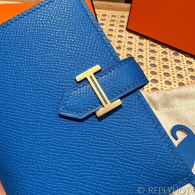[하이엔드급] Hermes 에르메스 베안 컴팩트 지갑 Bearn Compact Wallet / T7 블루히드라 엡솜 금장
