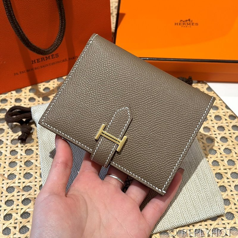[하이엔드급] Hermes 에르메스 베안 컴팩트 지갑 Bearn Compact Wallet / CK18 에토프 엡솜 금장