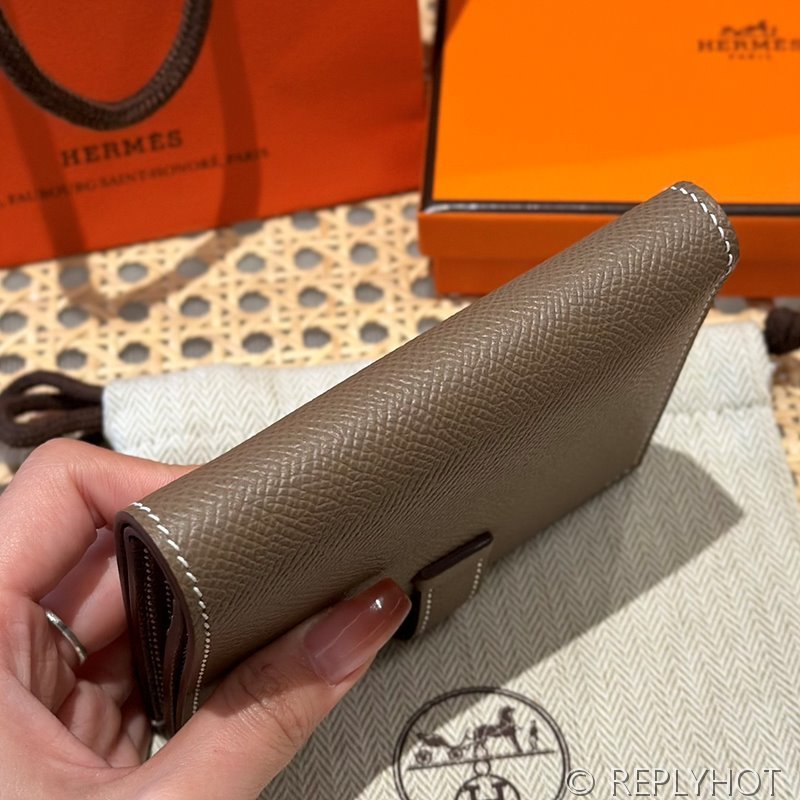 [하이엔드급] Hermes 에르메스 베안 컴팩트 지갑 Bearn Compact Wallet / CK18 에토프 엡솜 금장