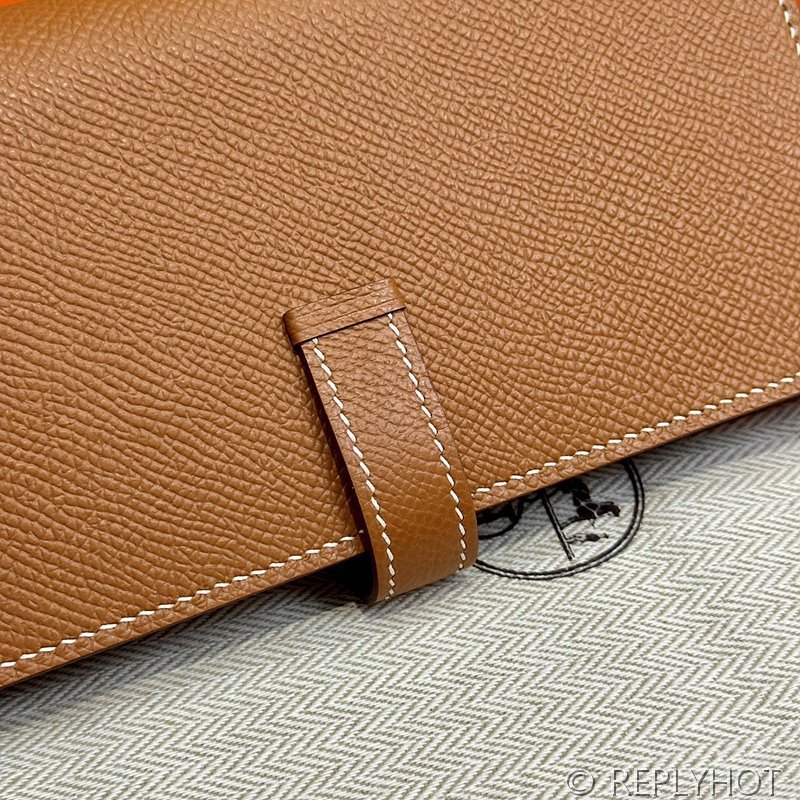 [하이엔드급] HERMES Bearn Wallet 에르메스 베안 장지갑 / CK37 골드브라운 엡솜 실버 [매장가 555만원대]