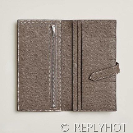[하이엔드급] HERMES Bearn Wallet 에르메스 베안 장지갑 / CK18 에토프 엡솜 은장 [매장가 555만원대]