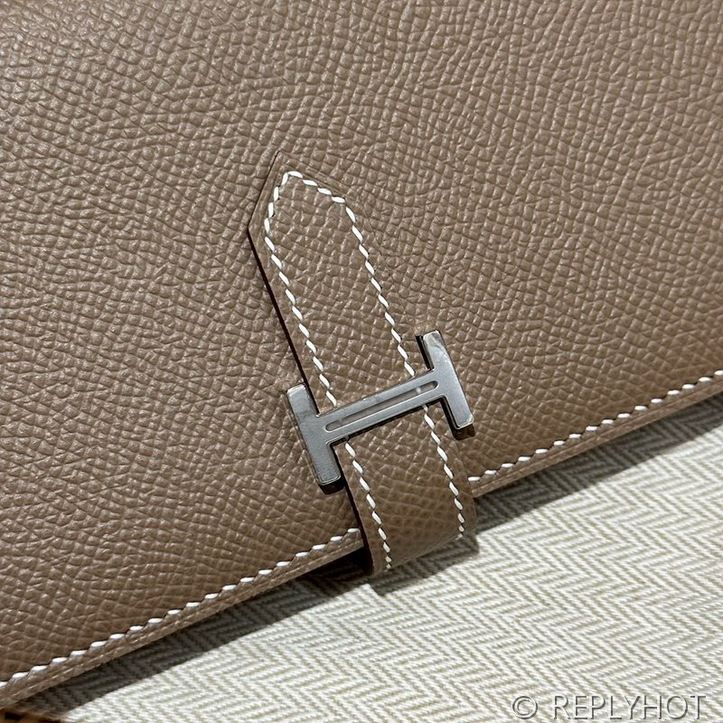 [하이엔드급] HERMES Bearn Wallet 에르메스 베안 장지갑 / CK18 에토프 엡솜 은장 [매장가 555만원대]