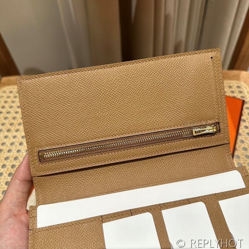 [하이엔드급] HERMES Bearn Wallet 에르메스 베안 장지갑 / 0M CHAI 엡솜 골드 [매장가 555만원대]