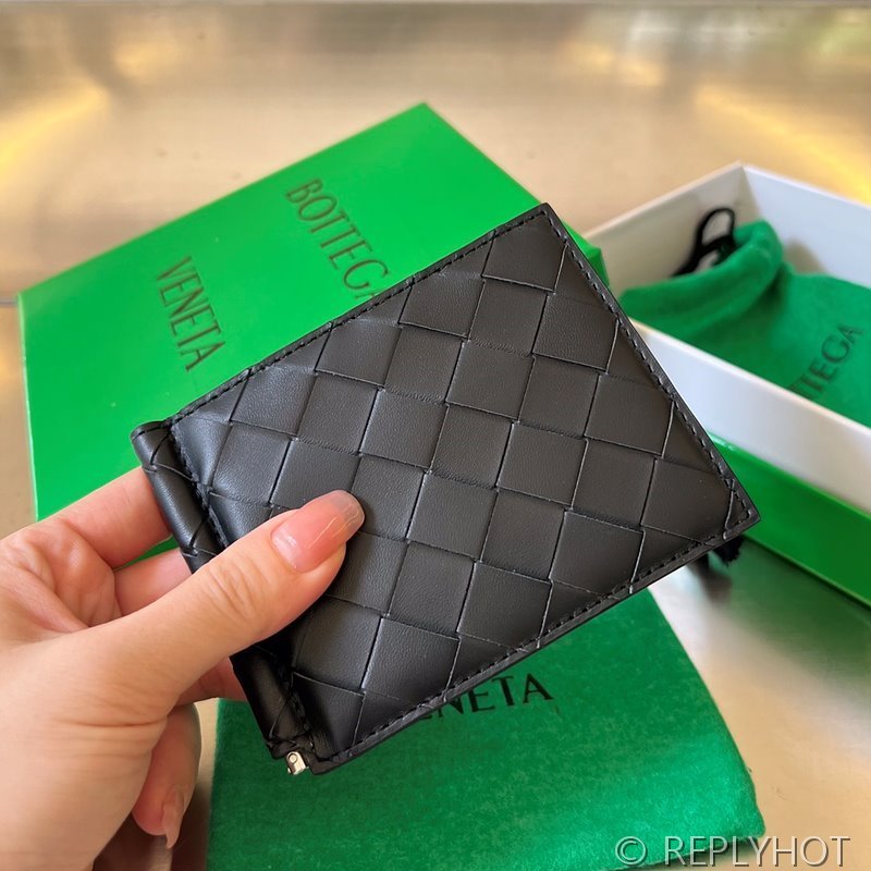 보테가베네타 인트레치아토 클립형 지갑 [매장가 81만원대]