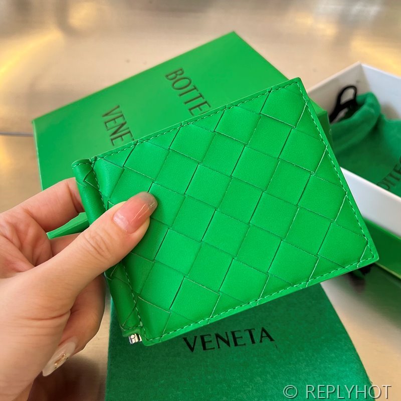 보테가베네타 인트레치아토 클립형 지갑 [매장가 81만원대]