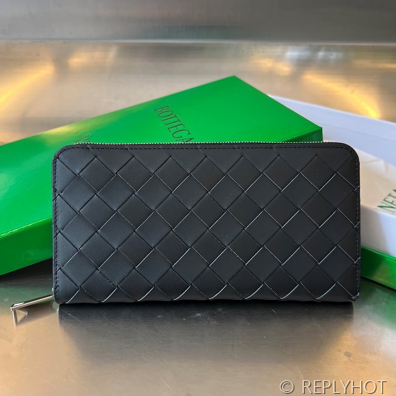 보테가베네타 인트레치아토 지퍼 어라운드 지갑 [매장가 136만원대]