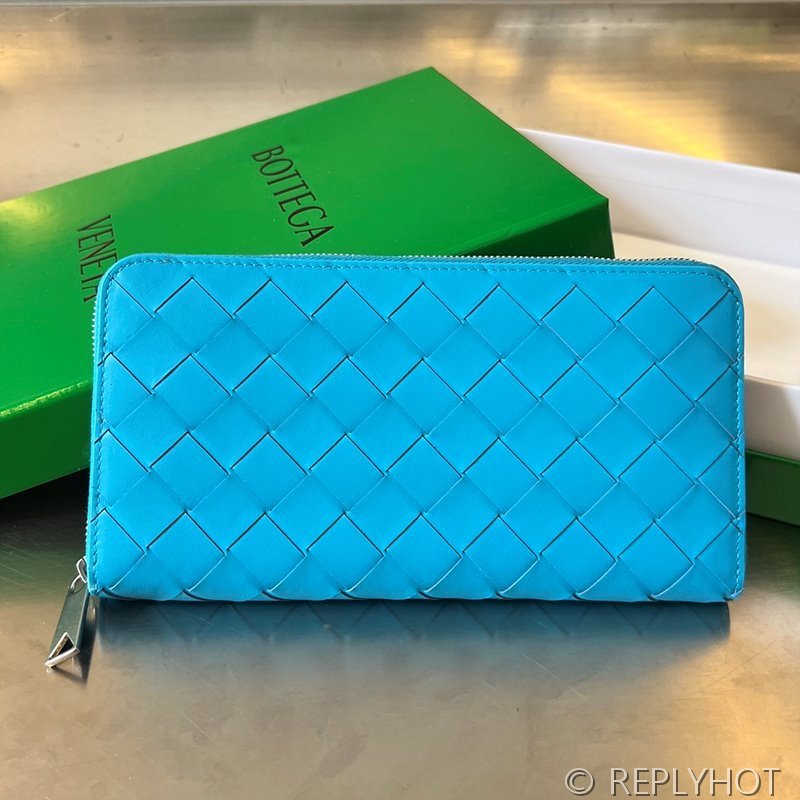 보테가베네타 인트레치아토 지퍼 어라운드 지갑 [매장가 136만원대]