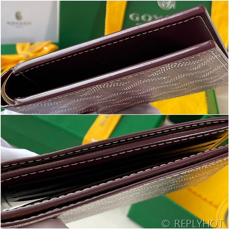 고야드 빅투아르 지갑 PM 버건디