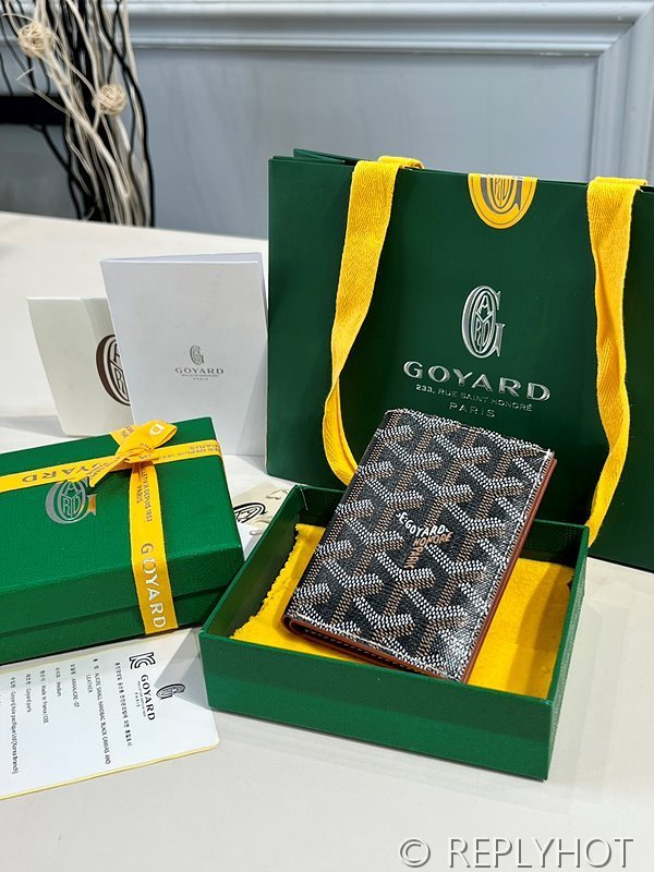 고야드 생피에르 카드 홀더 블랙&탄 [매장가 116만원대]