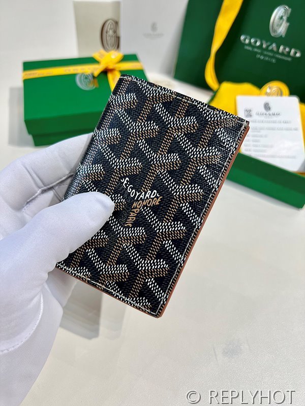 고야드 생피에르 카드 홀더 블랙&탄 [매장가 116만원대]