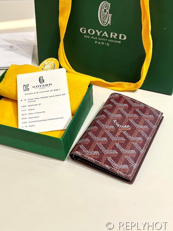 고야드 생피에르 카드 홀더 버건디 [매장가 116만원대]