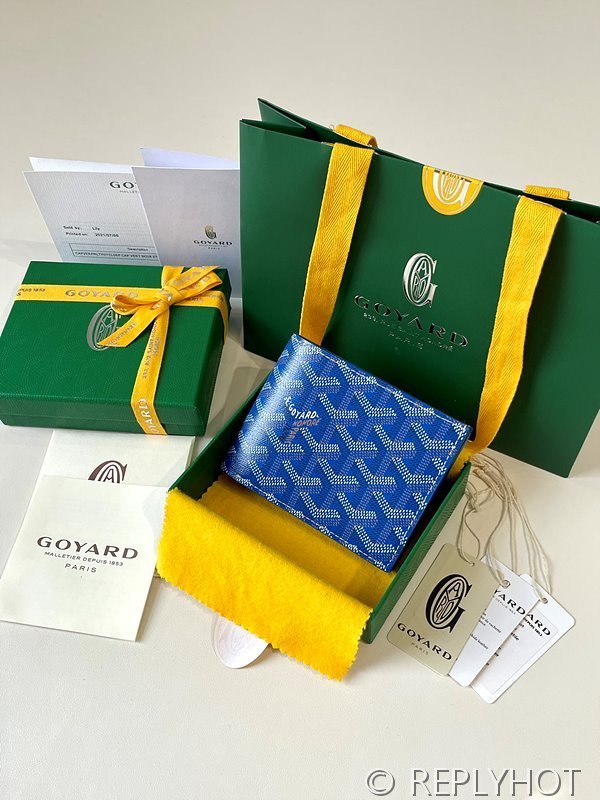 고야드 빅투아르 지갑 PM 스카이블루