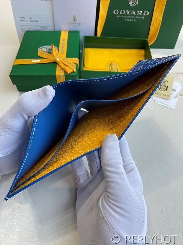 고야드 빅투아르 지갑 PM 스카이블루