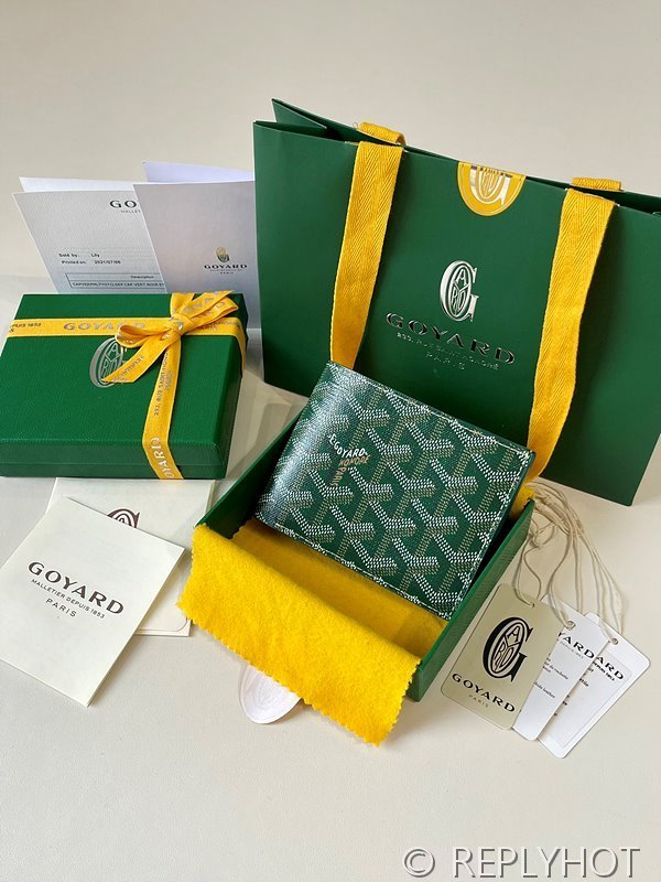 고야드 빅투아르 지갑 PM 그린