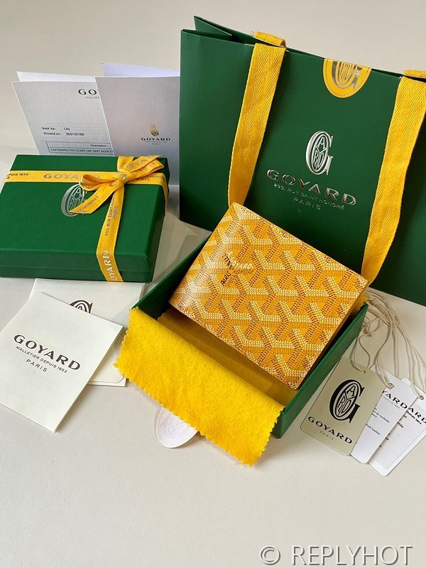 고야드 빅투아르 지갑 PM 옐로우